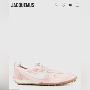 Jacquemus Nike Moon Shoe pink and white BNWB Sz 7.5